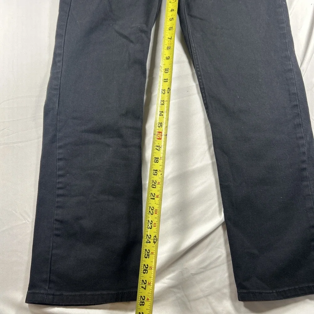 Levi’s 514 Jeans Mens Size 34x30 Black Straight Fit White Tab 5 Pocket Stain !
